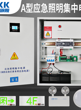 A型应急照明集中电源DC36V控制器24v灯具装置EPS主机消防分配电箱