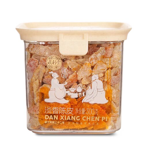 泉利堂淡香无核陈皮300g