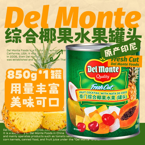 帝门综合椰果水果850g原地扪