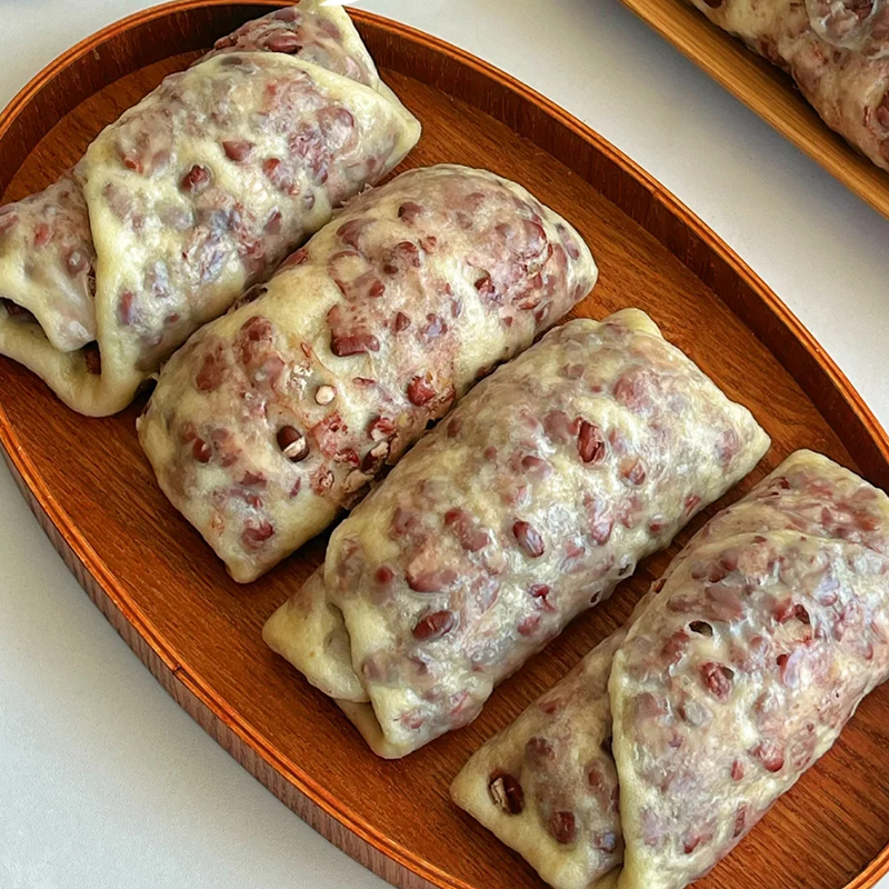 【馅料丰富】红豆贝勒卷儿童速冻早餐半成品夹心杂粮坚果馒头花卷