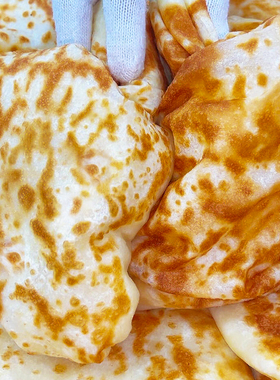 山东发面千层饼duangduang饼儿童营养早餐原味火烧手工葱油饼