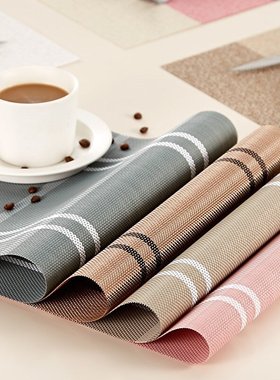 4pcs Placemats PVC Placemat Bar Mat Plate Mat Table Mat Set