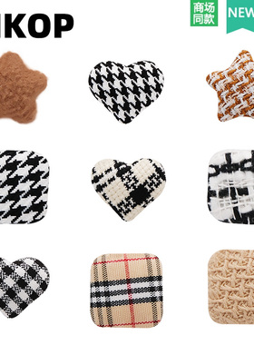 Mkop洞洞鞋配饰高级感鞋扣配件爱心五角星鞋花适配Crocs/Cross