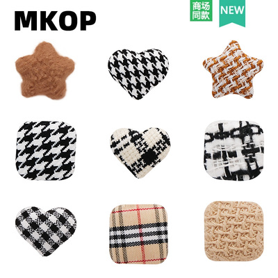 Mkop洞洞鞋配饰爱心五角星鞋花