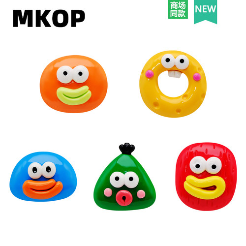 Mkop洞洞鞋配饰搞怪香肠嘴鞋花