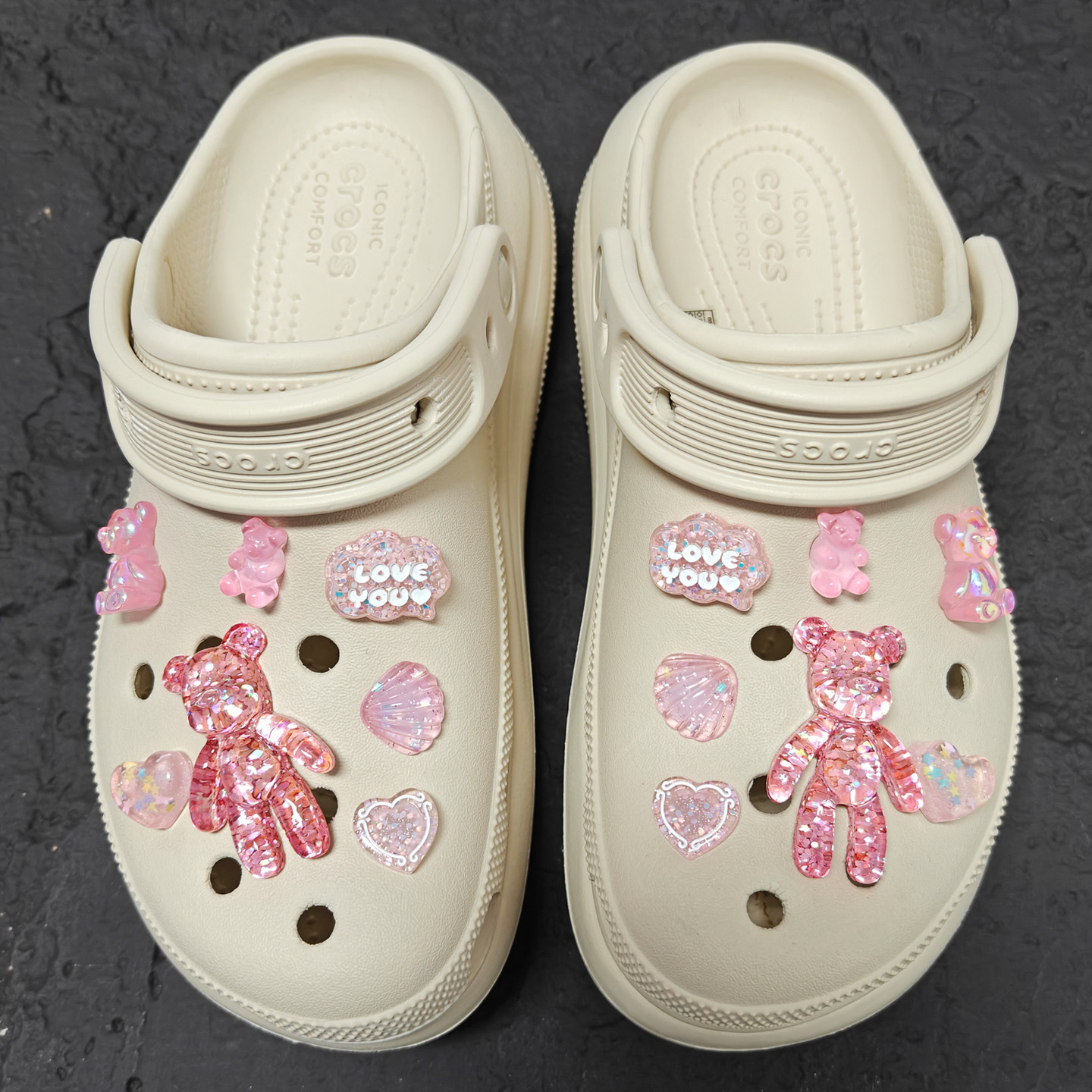 Mkop洞洞鞋配饰diy高级感鞋扣配件小熊爱心鞋花适配Crocs/Cross,服饰配件/皮带/帽子/围巾,鞋扣,淘宝优惠券,粉丝福利购,淘宝优惠卷