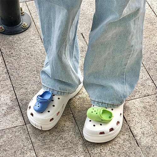 Crocs小红书小鞋鞋花洞洞鞋配饰