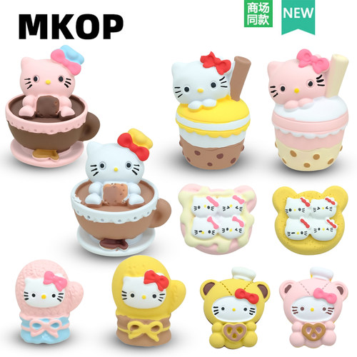 Mkop洞洞鞋配饰高级感鞋扣配件可爱猫咪立体鞋花适配Crocs/Cross