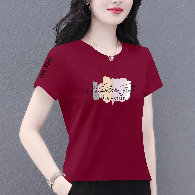 小个子短款纯棉短袖t恤女新款夏季潮流洋气百搭韩版宽松显瘦上衣