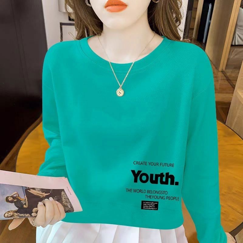 春秋韩版纯棉短款卫衣女时尚潮流宽松遮肉显瘦小个子慵懒风上衣服