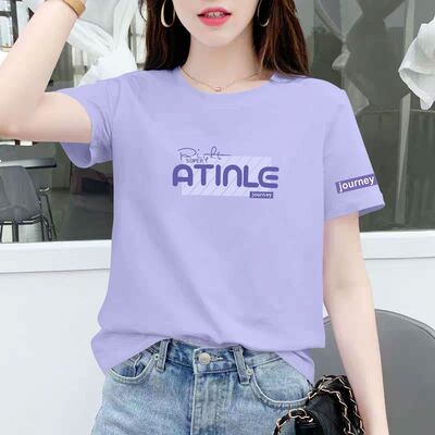 纯棉韩版短袖印花T恤女时尚