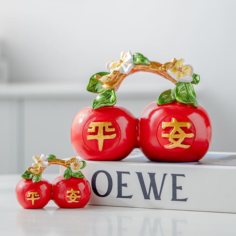 研质树脂祝福中式客厅装饰