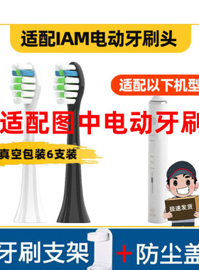 怡牌适用IAM电动牙刷刷头竹盐T2803/5119/ET3W替换头IST3WR声波