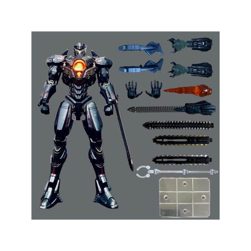 环太平洋机甲模型NECA发光复仇流浪者战士可动手办暴风赤红玩具厂