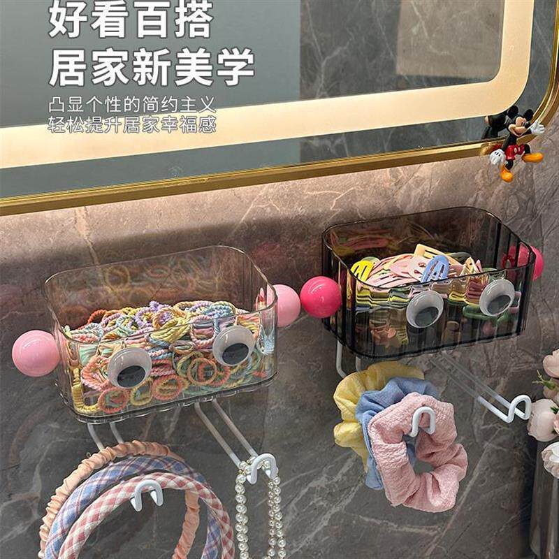发饰收纳盒壁挂墙放儿童发箍发夹头绳女宝宝皮筋架子宿舍浴室厂家