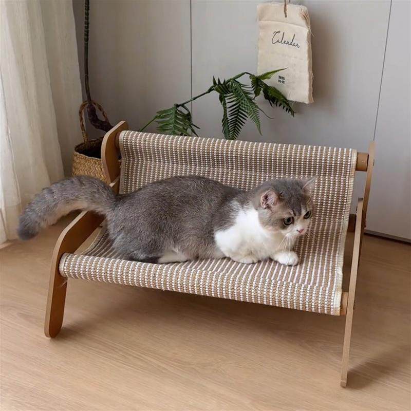 猫床宠物床猫抓板耐磨不掉屑夏猫窝宠物用品猫咪藤编凉席冰垫厂家
