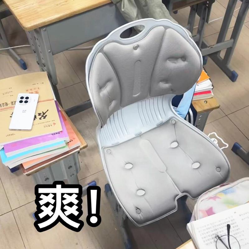 学生座椅靠垫护腰办公室腰靠靠垫一体辅助坐姿宿舍久坐神器厂家