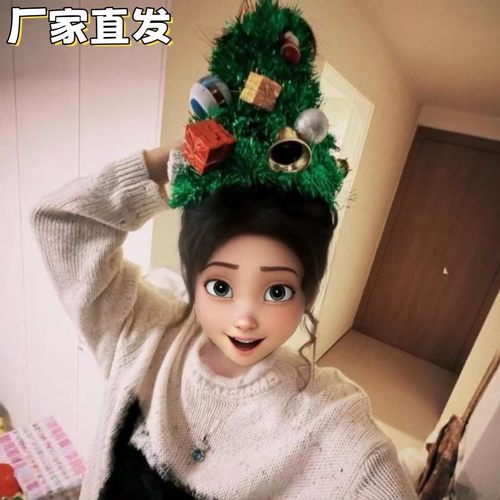 圣诞树材料包手工diy圣诞发饰