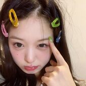 夏日果味少女ins一组8只博主款 可爱发夹套装 软妹刘海边夹撞色对夹