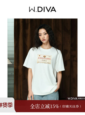 魏老板【星途】100全棉洋气女春夏柔软亲肤圆领短袖T恤52T091703