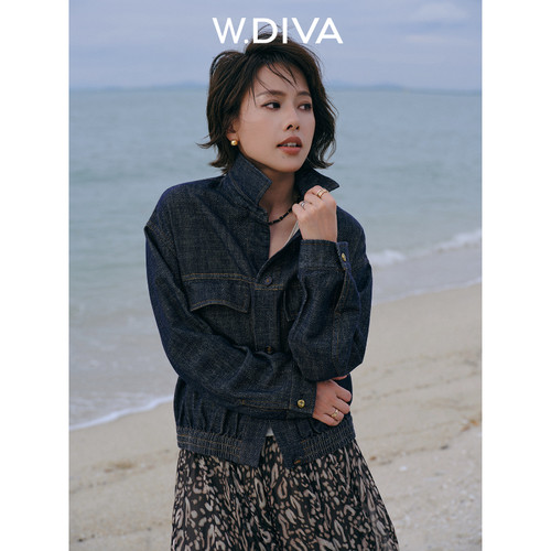 W.Diva魏老板亚麻牛仔外套