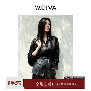 魏老板【铜锣湾】100土耳其进口羊皮品质翻领系腰带皮衣51C271613