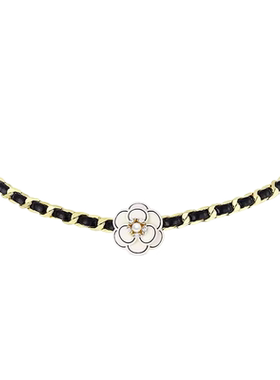 showdigu小香风山茶花项链