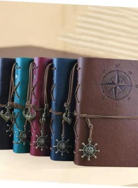 Leather Journal Notebook Cover Diary A6 Unlined Blank Paper