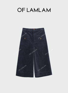 “五分调性”莱赛尔极简风21坑灯芯绒五分休闲裤LAMLAM M25K090