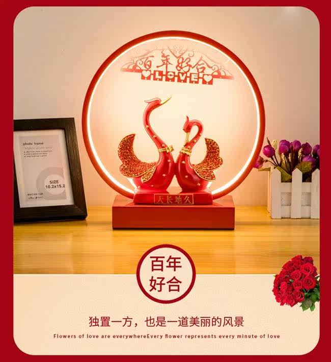 梦多福 结婚礼物 天鹅婚庆台灯新婚礼物送新人朋友姐姐闺蜜新娘陪使用感如何?