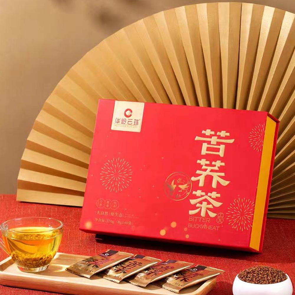华岭云珠 甘肃定西通渭黑苦荞茶组合型花茶