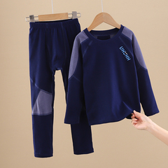 德绒儿童保暖内衣套装羊毛蚕丝保暖衣男童加绒加厚保温秋衣秋裤