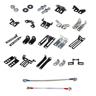 改装汽车前发动机盖液压支撑杆配件 连接头螺丝垫片底座支架卡箍