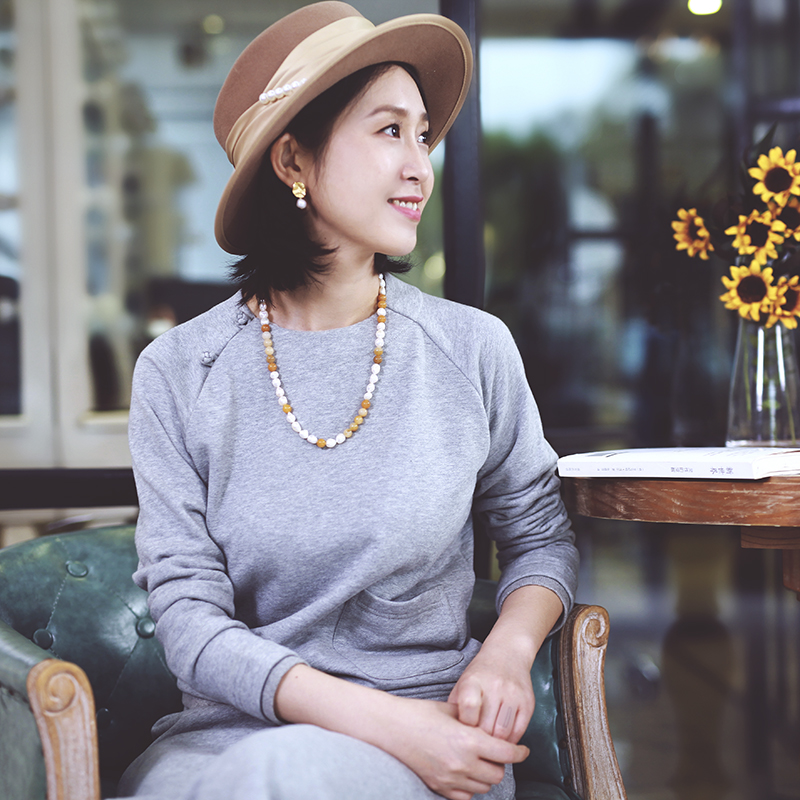 厚全棉轻中式盘扣上衣卫衣