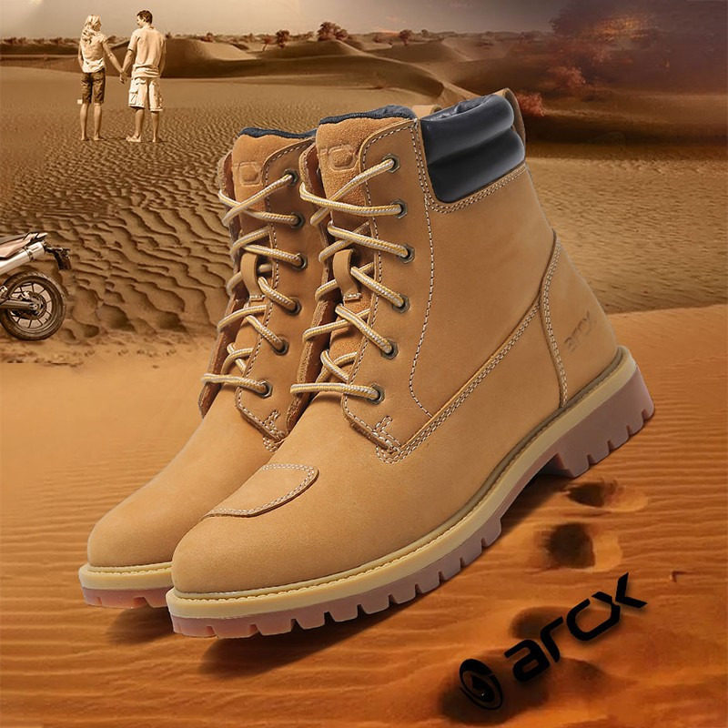 ARCX雅酷士摩托车骑行靴机车赛车靴公路鞋复古透气防护鞋男女牛皮