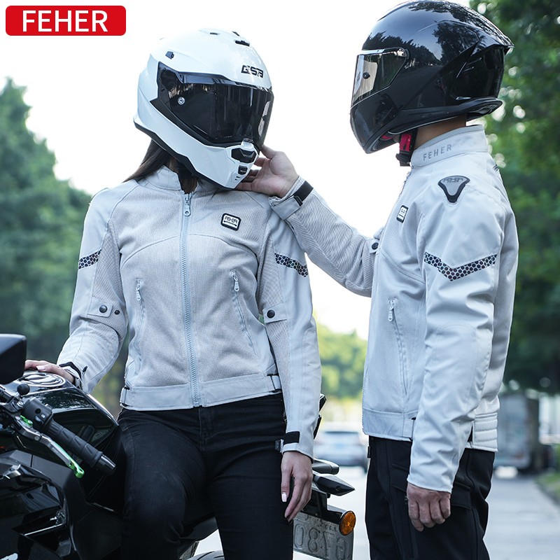 FEHER摩托车骑行服男女夏季防摔