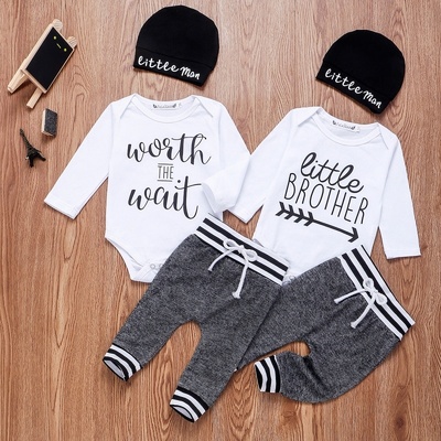 极速Newborn Clothes Sets Infanzt Long Sleeve Romper Pant Out