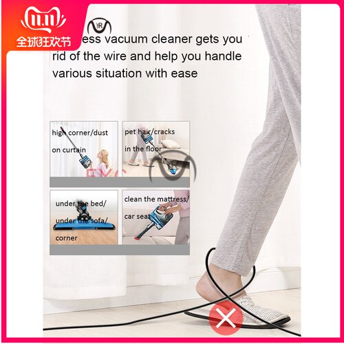 新品Cordless Handheld Home Vacuum Cleaner + Wireless YAspira