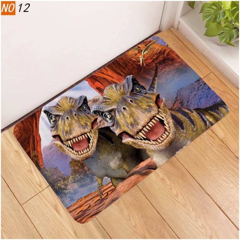 Dinosaur Printing Floor Mat Doormat Carpets Corridor Pad R