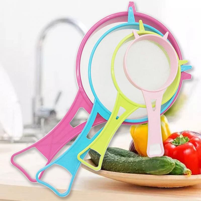 极速New Kitchenk Strainer Sieve 4PCs Handle Plastic Kitchen