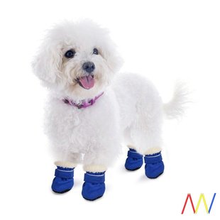 4pcs Pet Dog Shoes Waterproof Dogs Boots Socks Anti-slip N
