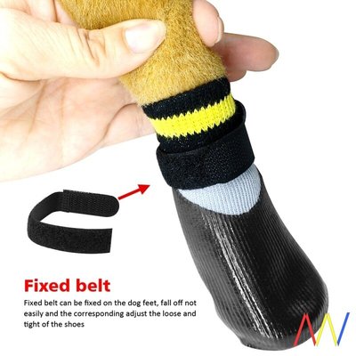 极速Pets Waterproof Nonslip Dog Cats Socks BooRts Shoes Pet