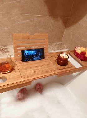 Bamboo bathtub shelf bathtub board bath folding bathtub tr