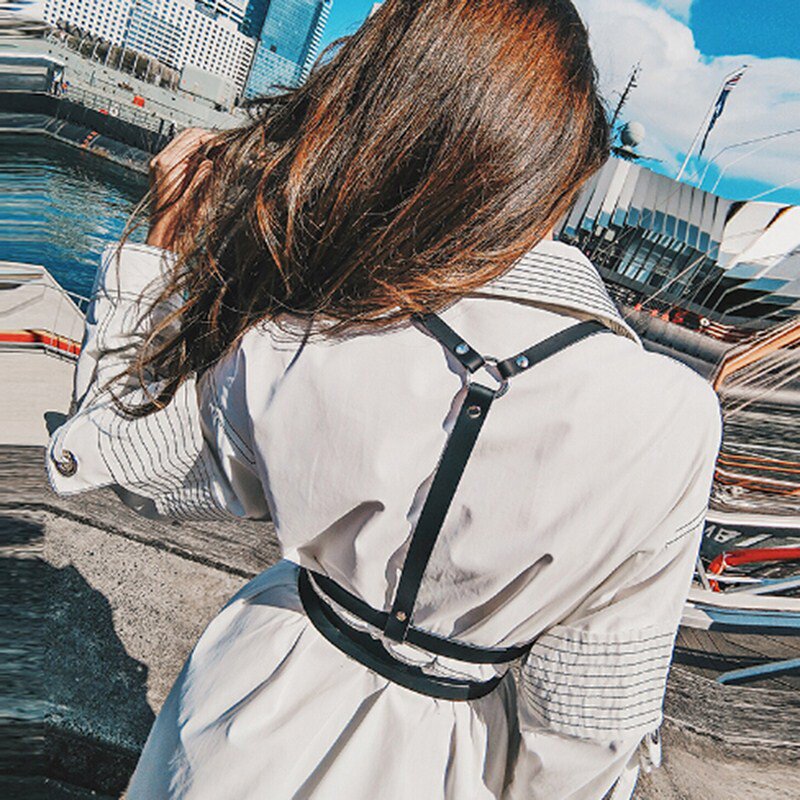 Sexy Garters Leather Women Body Bondage Harness Waist Belt