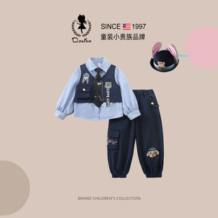 DeerBell朱迪女童套装judy兔子警官衣服疯狂动物城儿童cos表演服