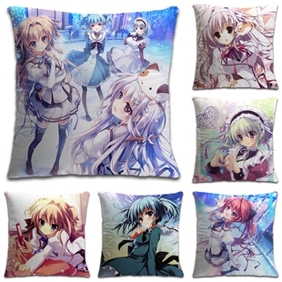 纯白交响曲周边濑名爱理乾纱凪天羽美羽游戏周边定制一体方形抱枕