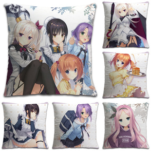 星光咖啡馆与死神之蝶四季夏目明月栞那墨染希定制一体方形抱枕