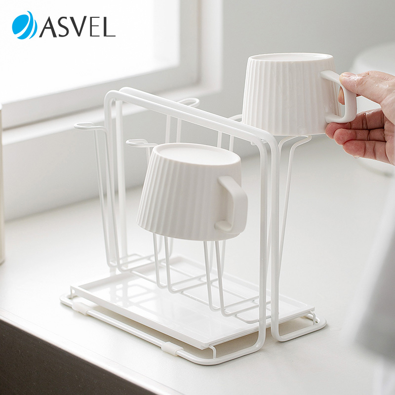 日本asvel杯架子倒挂沥水置物架