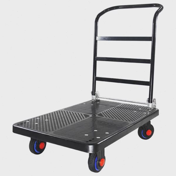 静音手推工具折叠搬运车拖车拉货平板手推车移动搬运塑料仓库板车