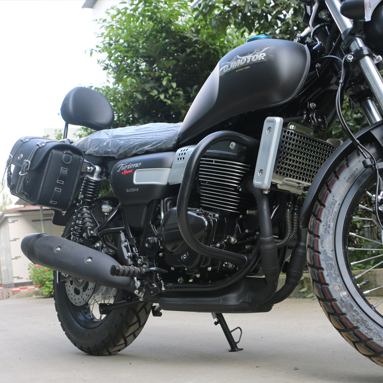 适用钱江qjmotor逸250改装保险杠qj250-9防摔保护杠摩托车防摔架